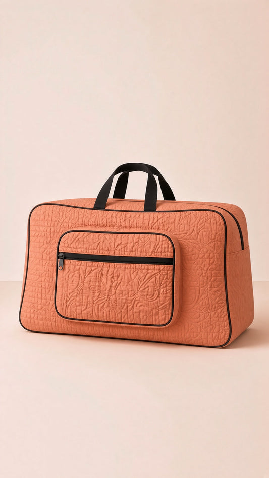 Signature Carry Ease Quilted Bag - Storage & Travelling Bag [Orange]