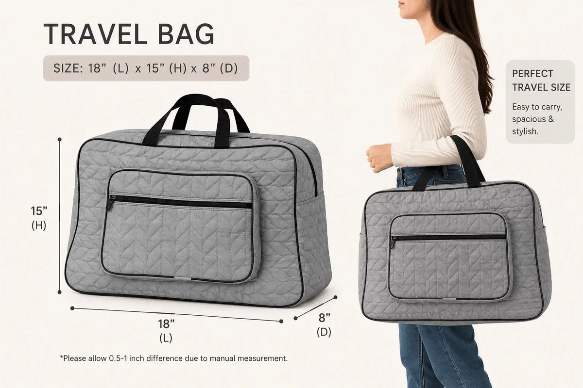 Signature Carry Ease Quilted Bag - Storage & Travelling Bag [Orange]